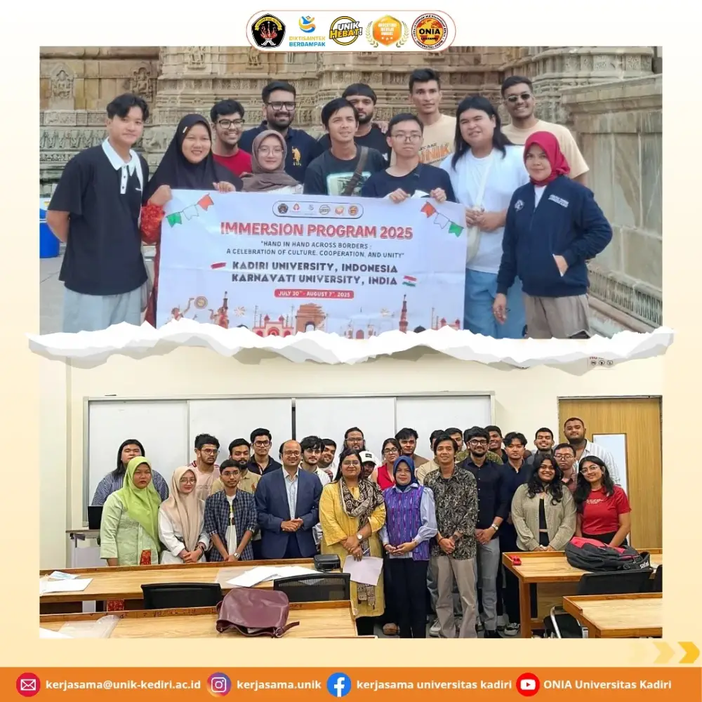 Immersion Program Kadiri University and Karnavati University 2025