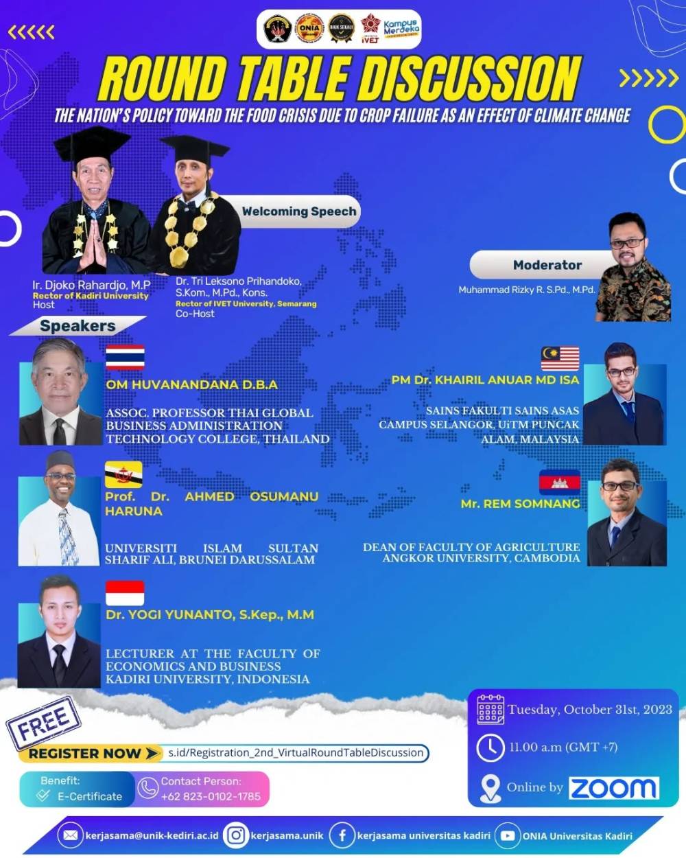 2nd VIRTUAL ROUND TABLE DISCUSSION 2023 “The Nation’s Policy Toward the Food Crisis Due to Crop Failure as an Effect of Climate Change”